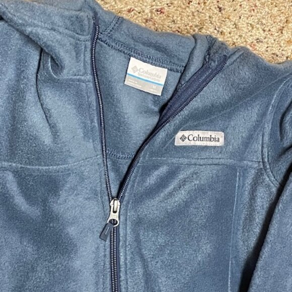 Columbia Light Blue Fleece Full Zip Jacket – M - Picture 5 of 5